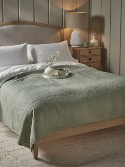 Cotton Bedspread - Eucalyptus