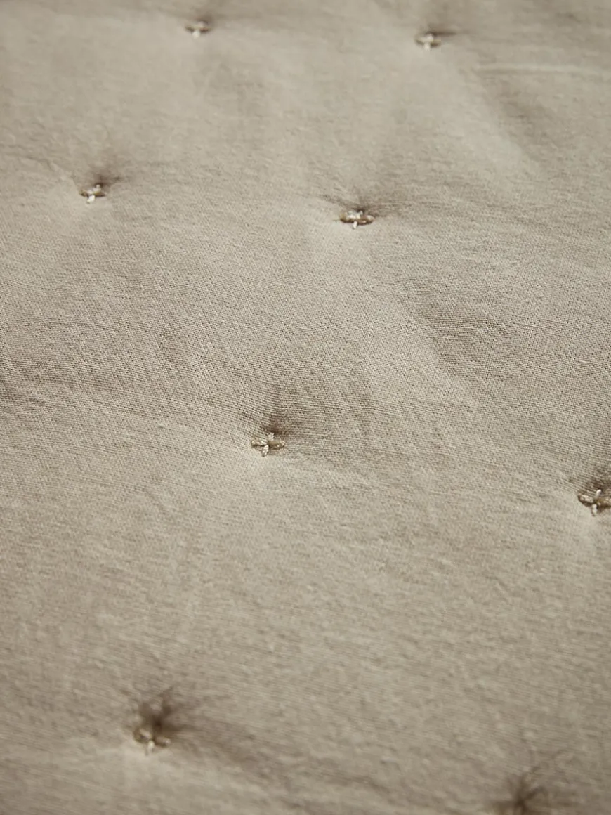 Cotton Bedspread - Flax