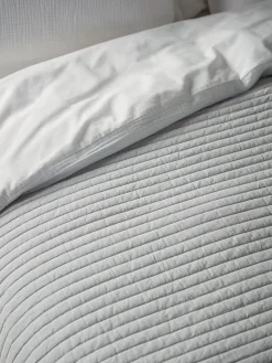 Cotton Bedspread - Pewter Grey