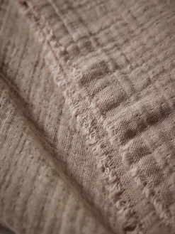 Cotton Dusky Rose Weaving Bedspread