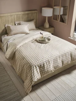 Cotton Gingham Duvet Cover Set - King
