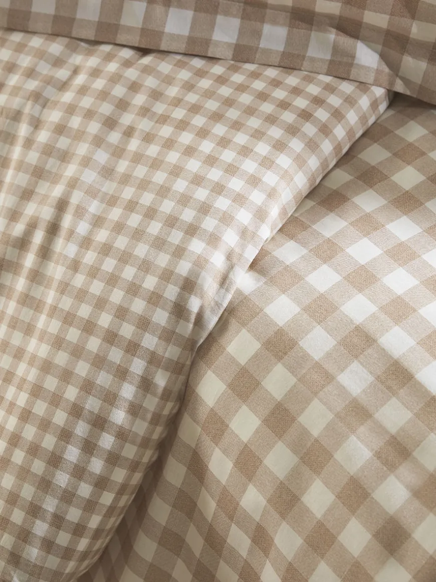 Cotton Gingham Duvet Cover Set - King