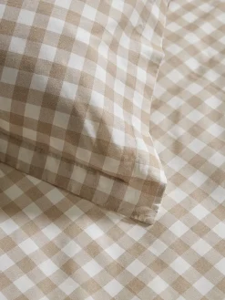 Cotton Gingham Duvet Set - Super King