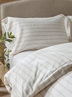 Cotton King Duvet Cover Set - Chevron Stripe