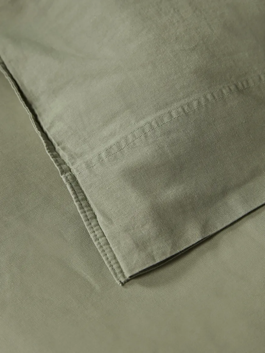 Cotton King Duvet Cover Set - Eucalyptus