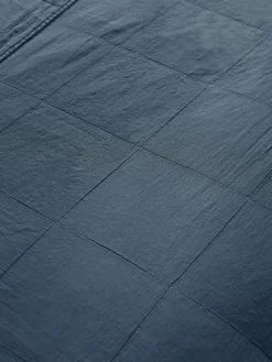 Cotton Quilted Bedspread - French Blue
