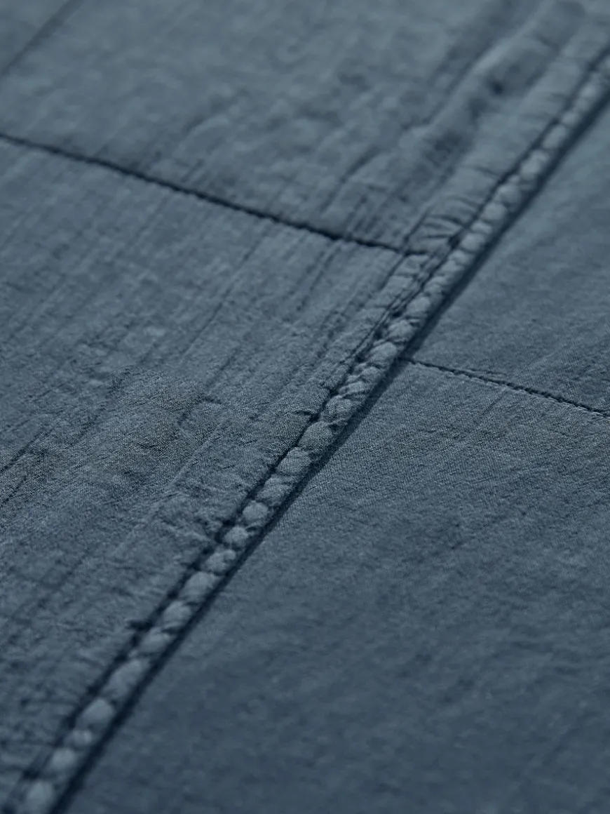 Cotton Quilted Bedspread - French Blue