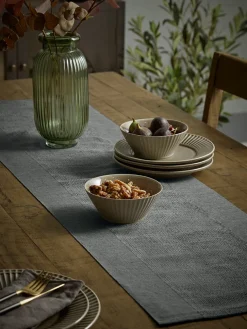 Cotton Table Runner - Grey