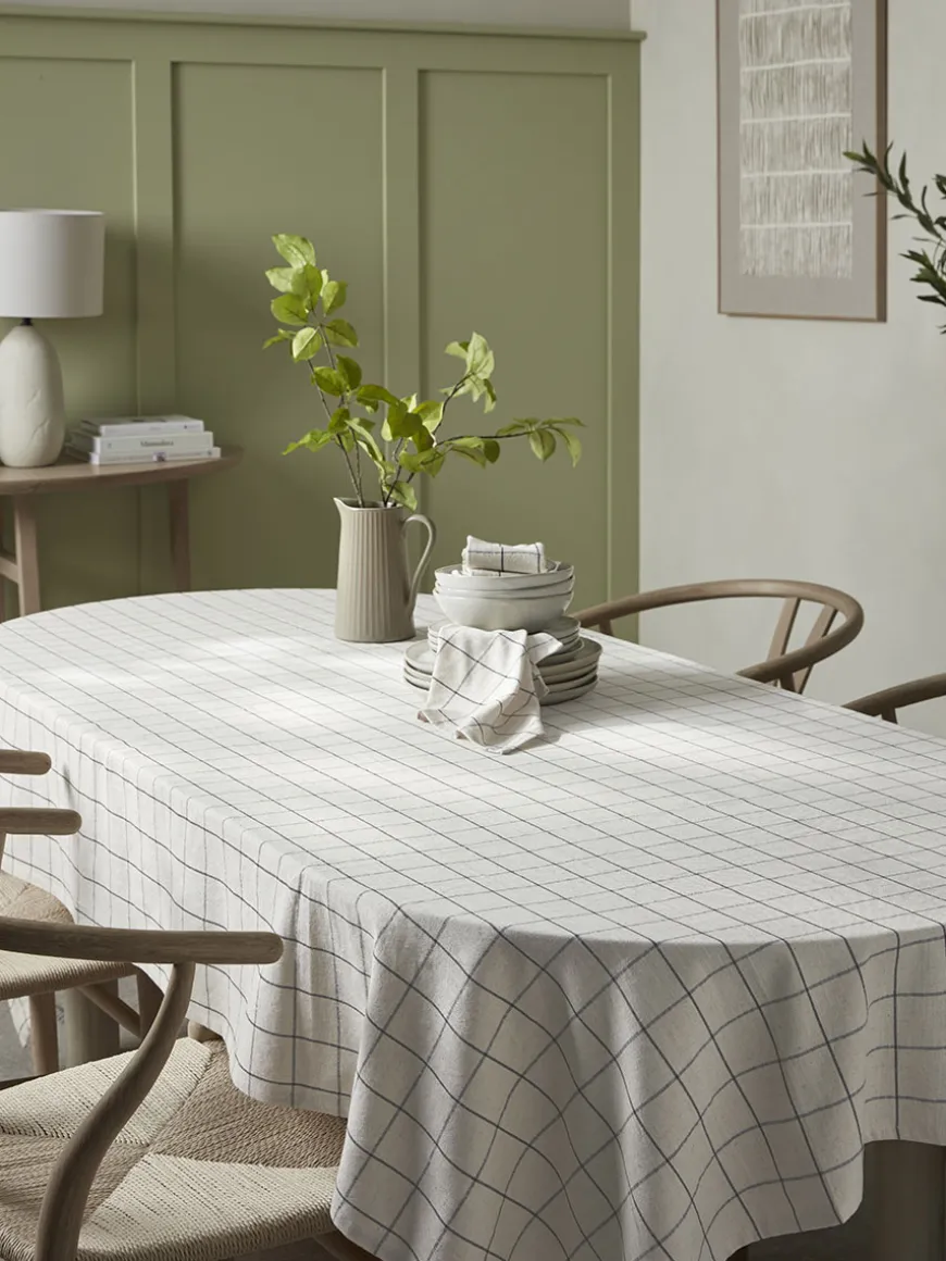 Cotton Tablecloth - Checked