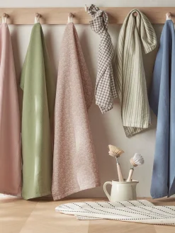 Cotton Tea Towel - Nordic Blue