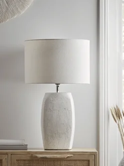 Crackle Glaze Block Table Lamp