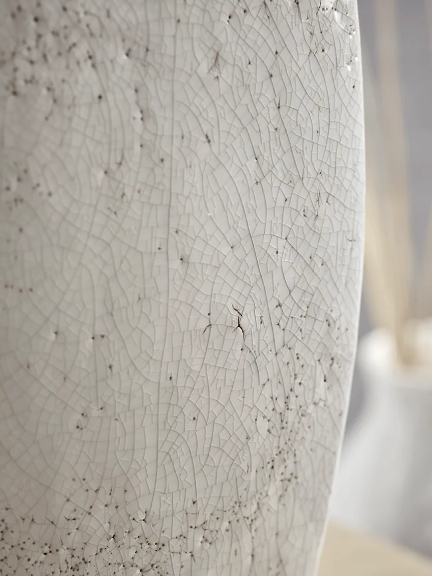 Crackle Glaze Block Table Lamp