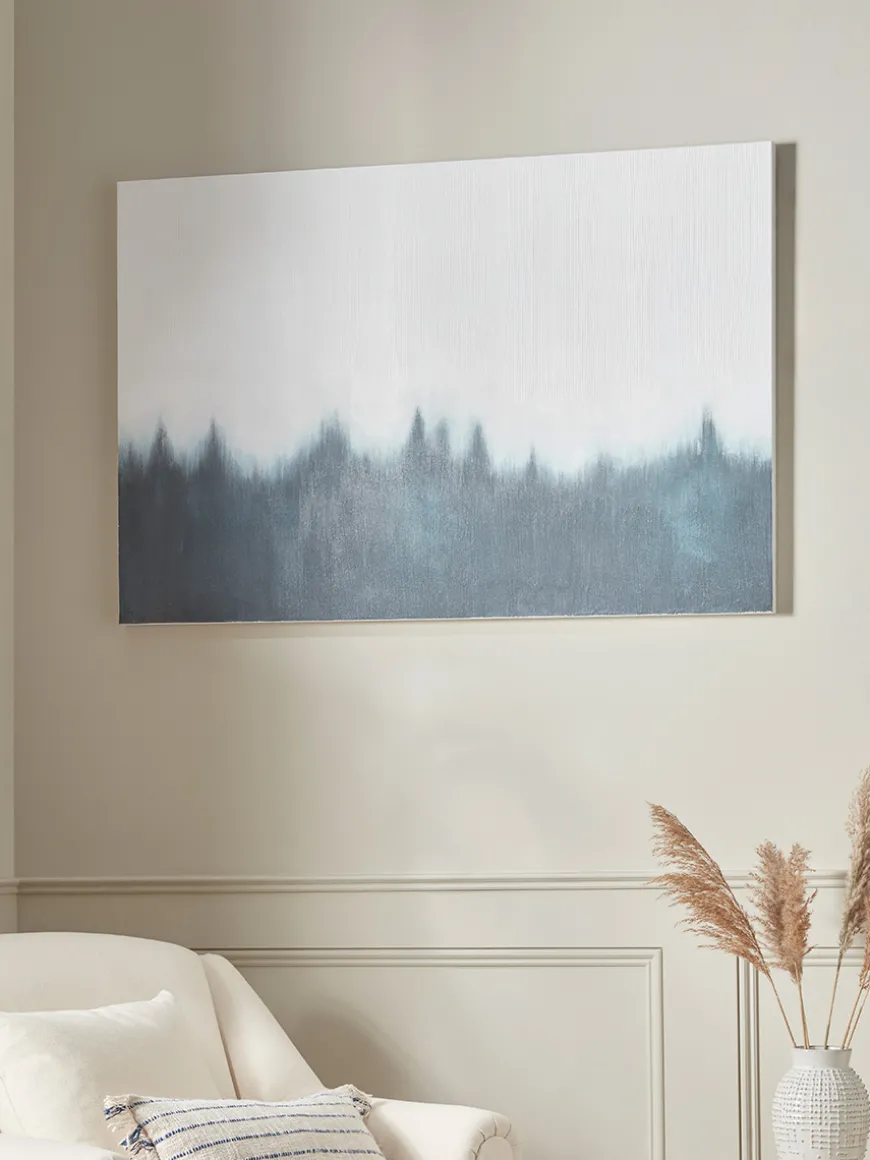 Crashing Waves Abstract Canvas