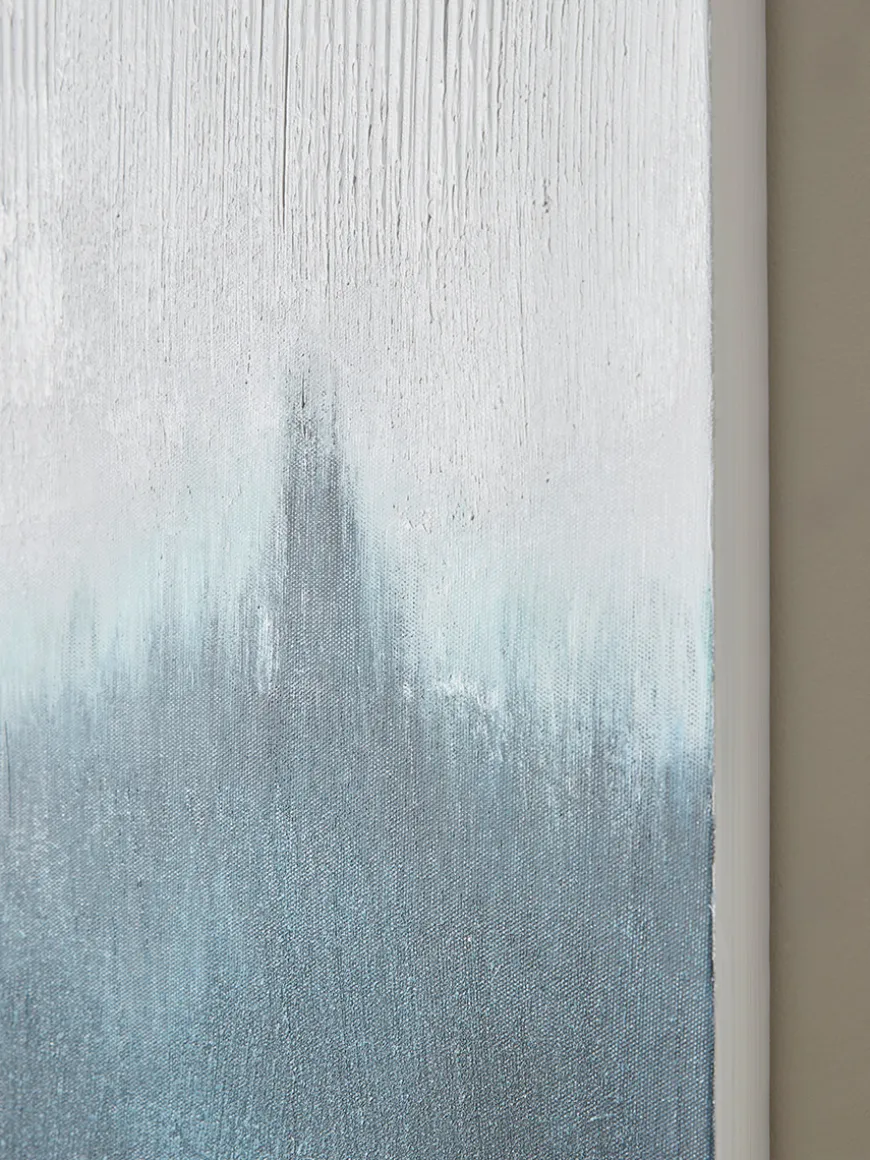 Crashing Waves Abstract Canvas