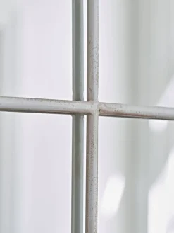 Cream Arched Window Mirror