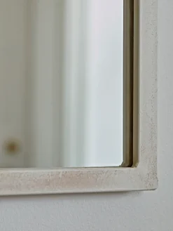 Cream Arched Window Mirror