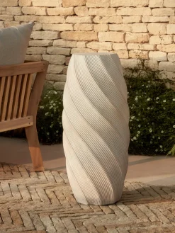 Cream Spiral Plinth
