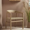 Curved Back Teak Dining Chair