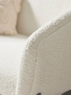 Curved Boucle Sofa