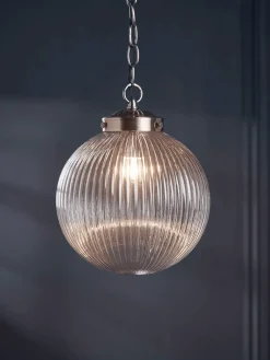 Deco Round Fluted Pendant