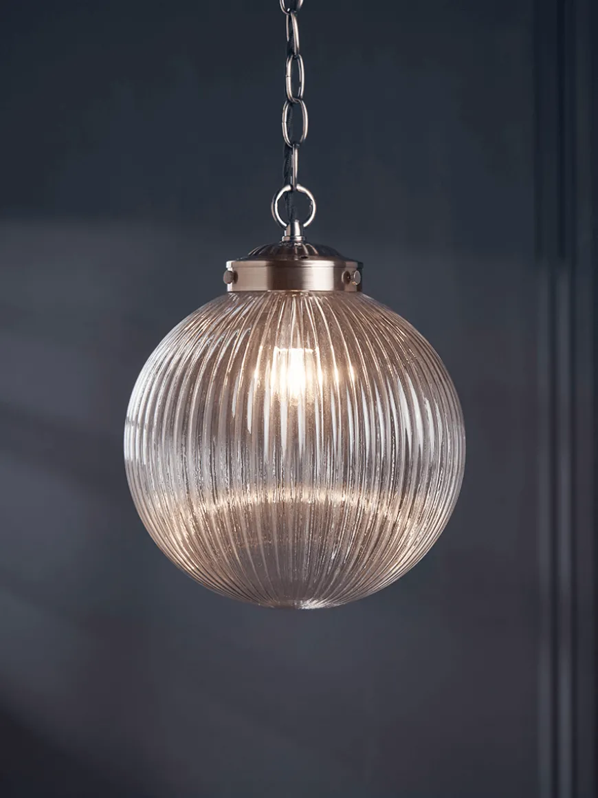 Deco Round Fluted Pendant