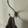 Decorative Double Coat Hook - Cast Iron