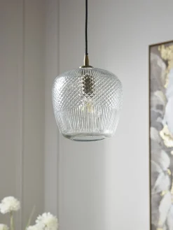 Diamond Glass Pendant - Squoval