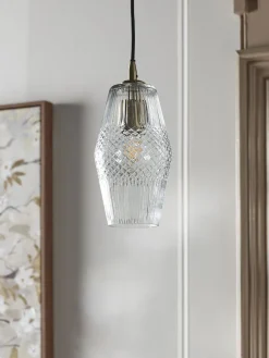 Diamond Glass Pendant - Tapered