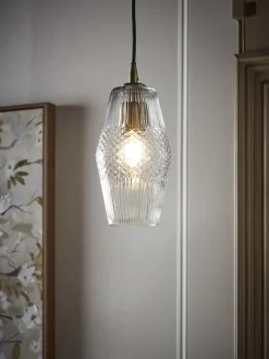 Diamond Glass Pendant - Tapered