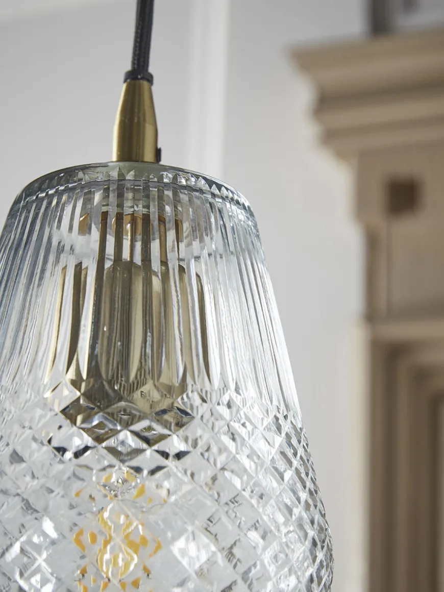 Diamond Glass Pendant - Tapered