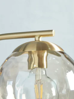 Dimpled Glass Floor Lamp