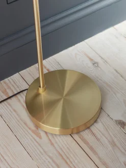 Dimpled Glass Floor Lamp