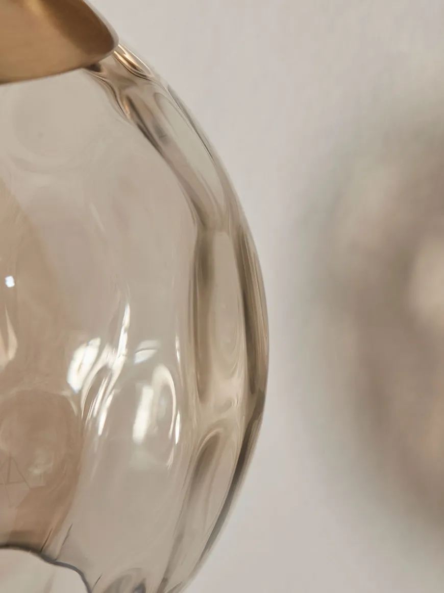 Dimpled Glass Wall Light