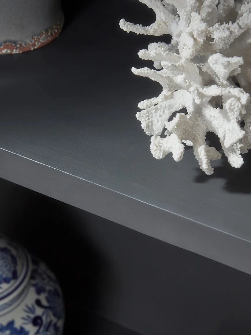 Distressed Birch Display Cabinet