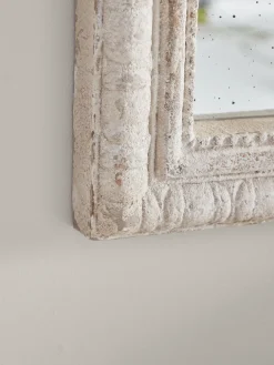 Distressed Ornate Topped Mirror