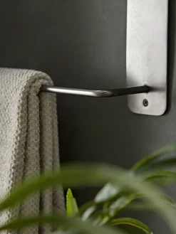 Distressed Zinc Towel Rail