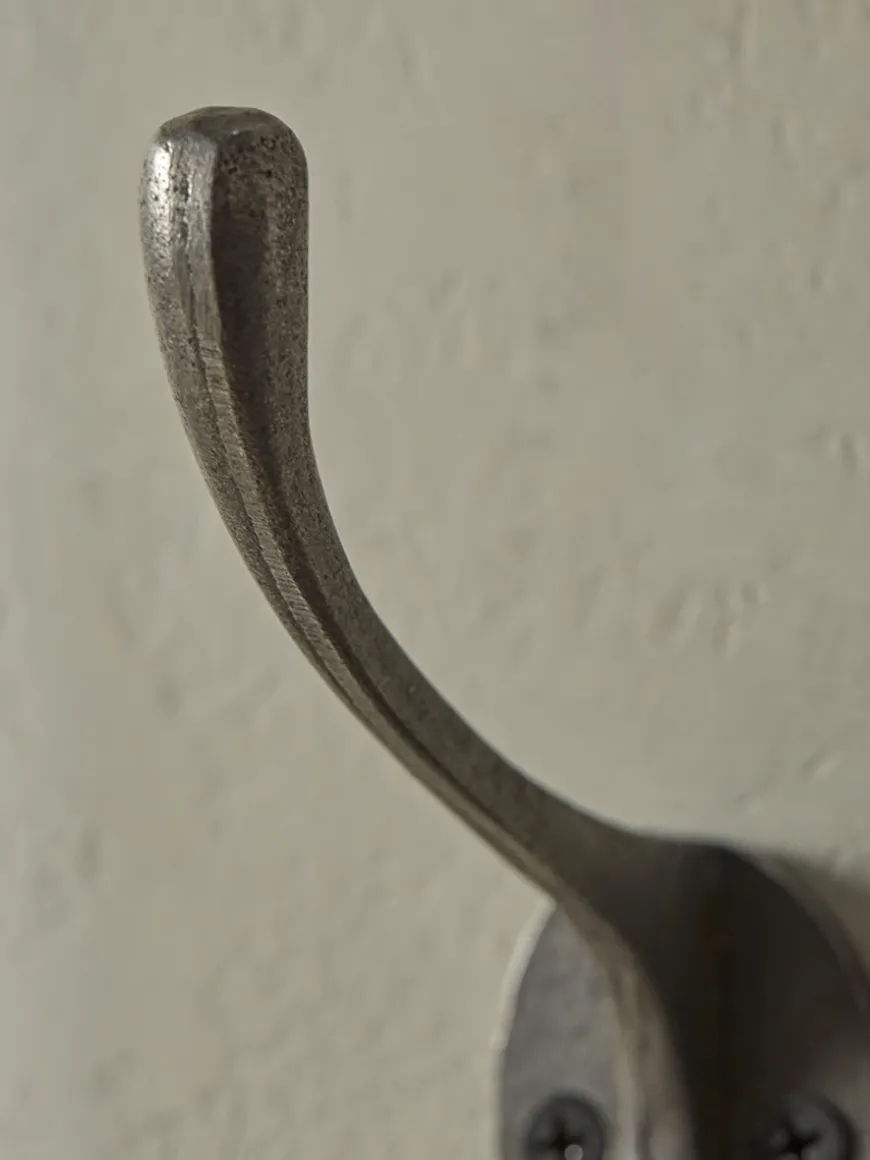 Double Coat Hook - Cast Iron