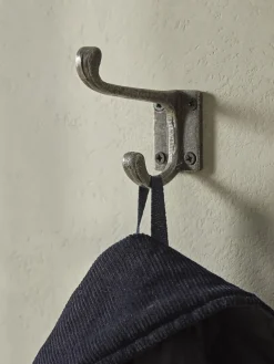 Double Coat Hook - Cast Iron
