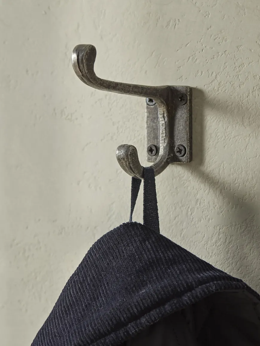 Double Coat Hook - Cast Iron