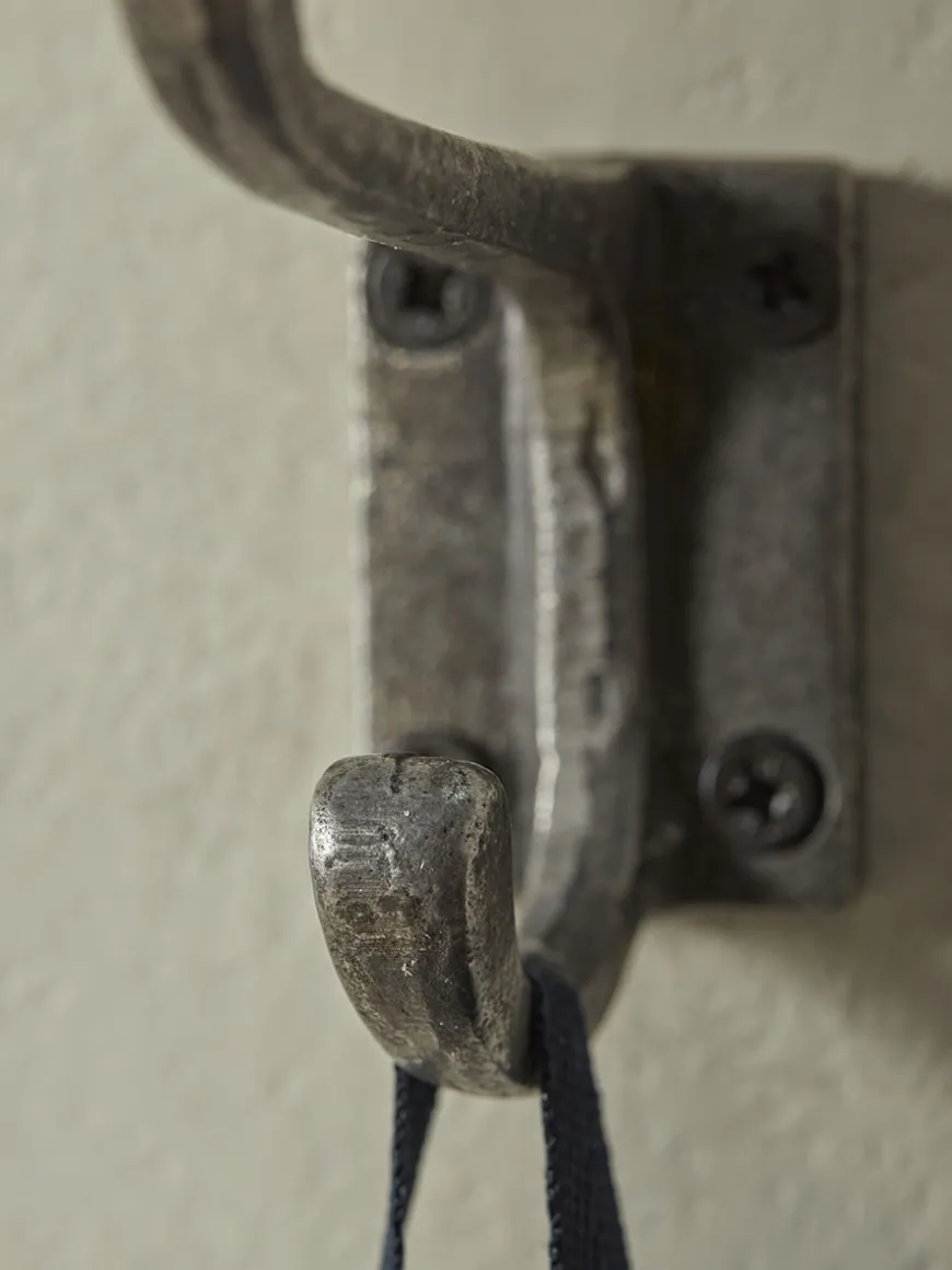 Double Coat Hook - Cast Iron