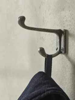 Double Coat Hook - Cast Iron