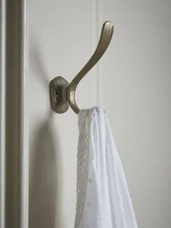 Double Hook - Brass