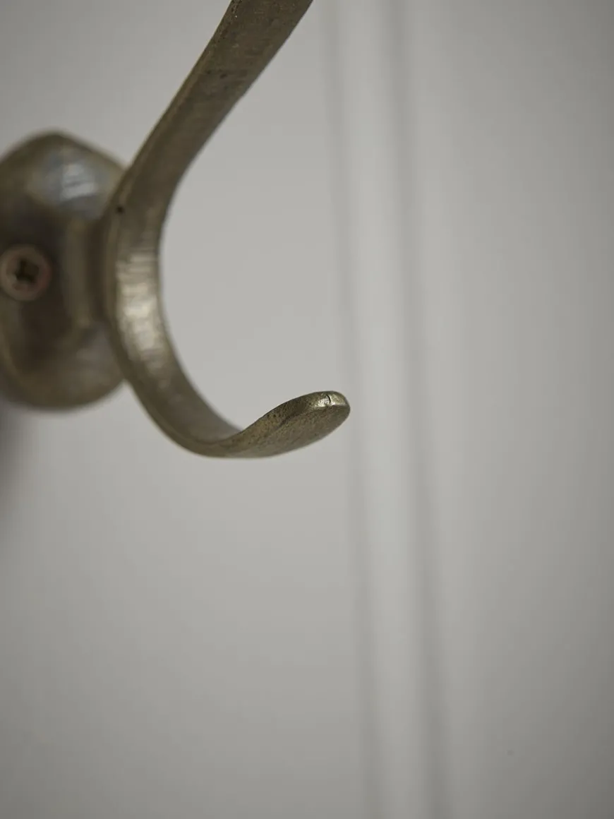 Double Hook - Brass