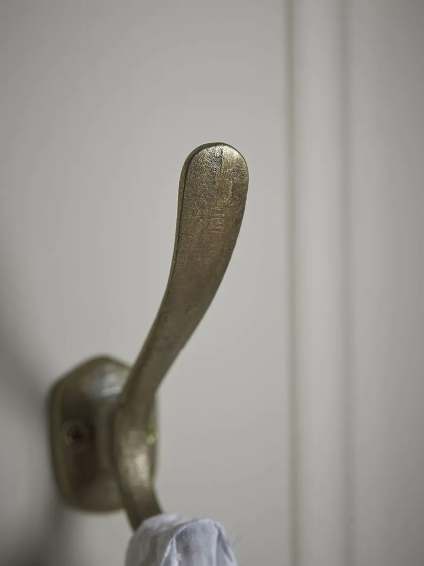 Double Hook - Brass