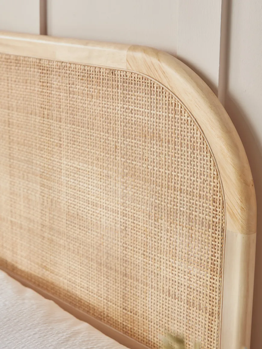 Double Wicker Headboard
