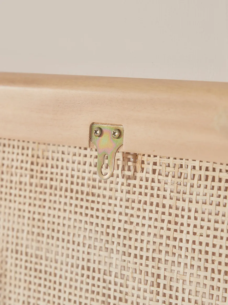 Double Wicker Headboard