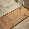 Embossed Paw Print Doormat - Double