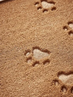 Embossed Paw Print Doormat - Double