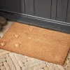 Embossed Paw Print Doormat