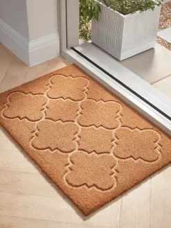 Embossed Quatrefoil Doormat - Large